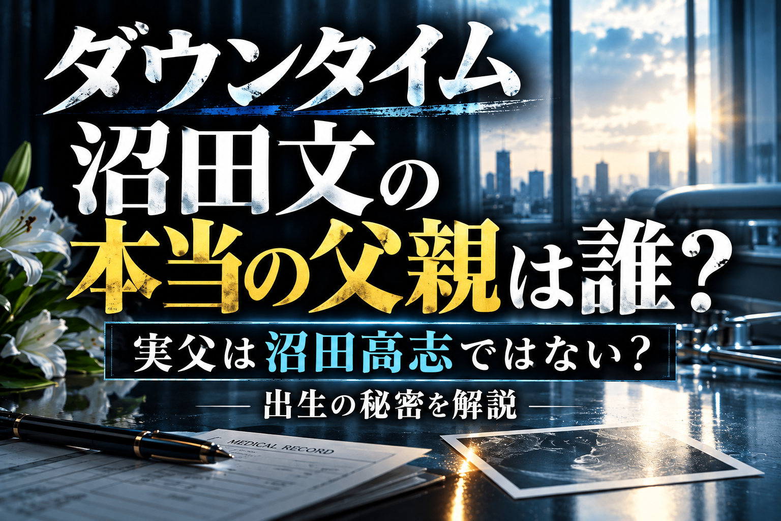 『ダウンタイム』沼田文の本当の父親と出生の秘密を解説するアイキャッチ画像
